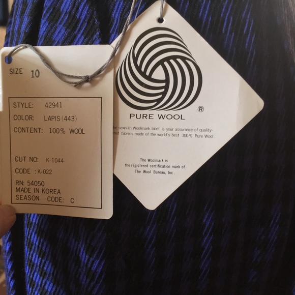 Christian Dior NWT vintage purple black skirt suit - Picture 3 of 8